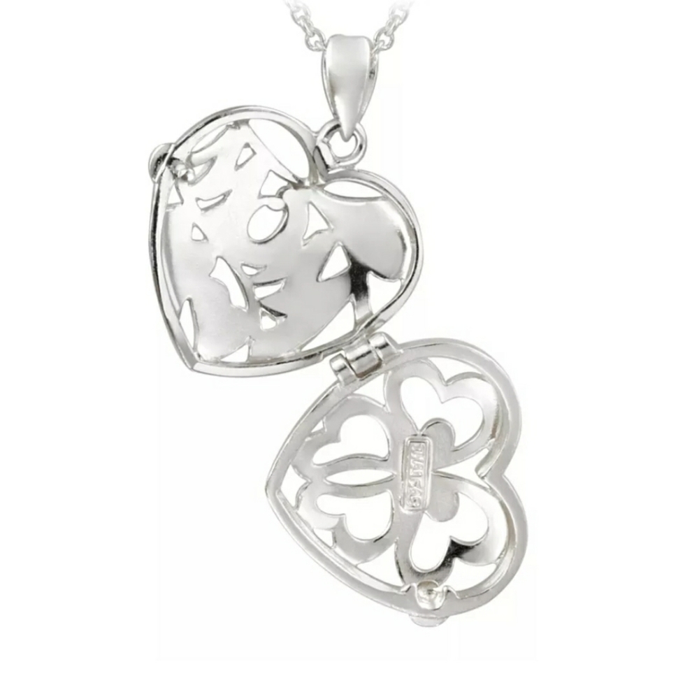 New Genuine Black Diamond Pendant w/ Free Chain Sterling Silver!